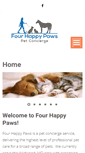 Mobile Screenshot of fourhappypaws.com